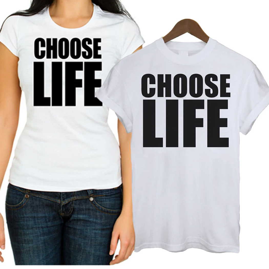 2018 летние модные женские туфли Choose Life футболка Дамы Джордж Michael необычные