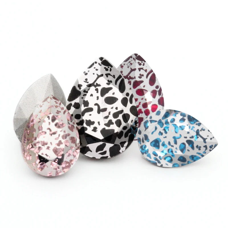 Новый тип фантазии Patina слезы стразы стеклянные украшения стильные хрустальные