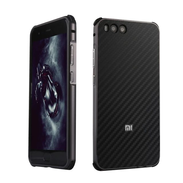 Black Для Xiaomi mi 6 бампер чехол Funda Xiaomi mi 6 чехол металлический Алюминий для Xio mi 6 Capa Para роскошный рамка для телефона Пластик задняя крышка - Цвет: Black