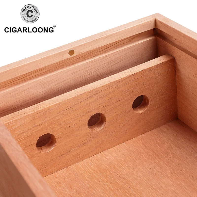 Сигаретная коробка сигар хьюмидор Кедр Дерево без покраски спиртовая Коробка 50
