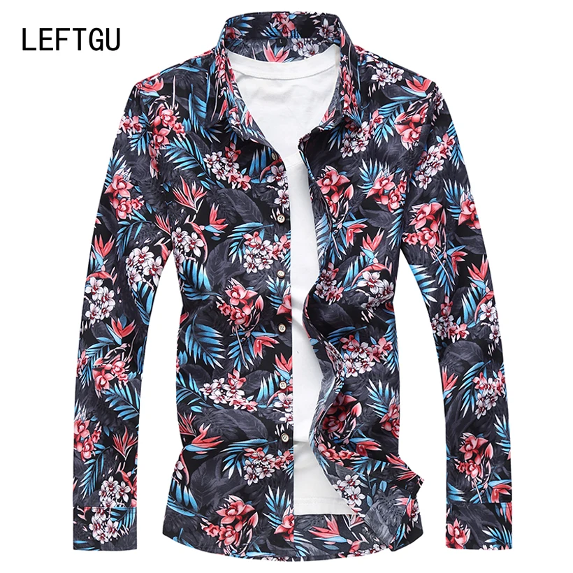 Мужская одежда 2019 camisa masculina модная уличная гавайская рубашка большие размеры