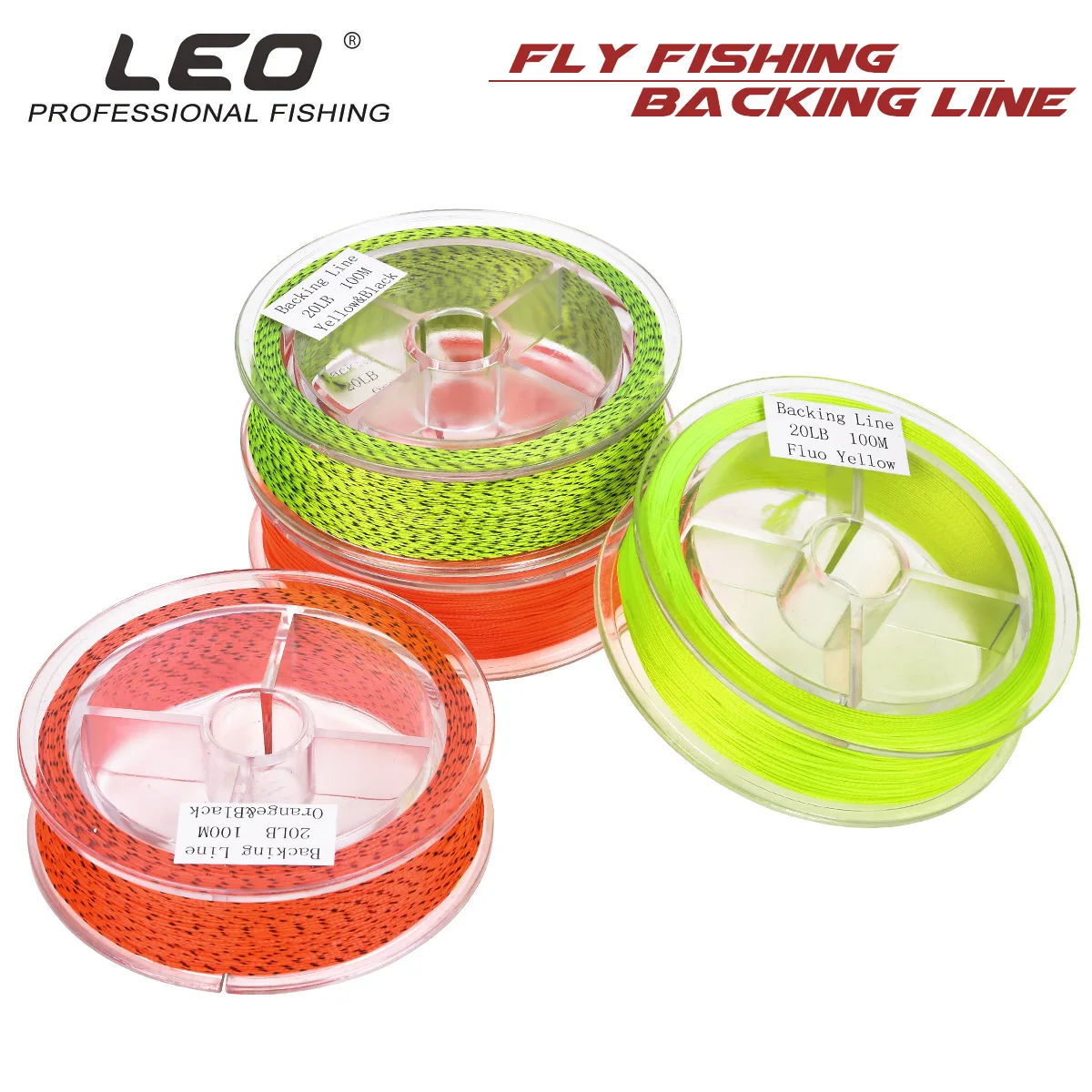 

LEO 27964 Fishing Line Flying Fishing Backing Line 100m Nylon 20LB Pull Force Spare Wire Fish Gear Pesca Soft Protect Hands