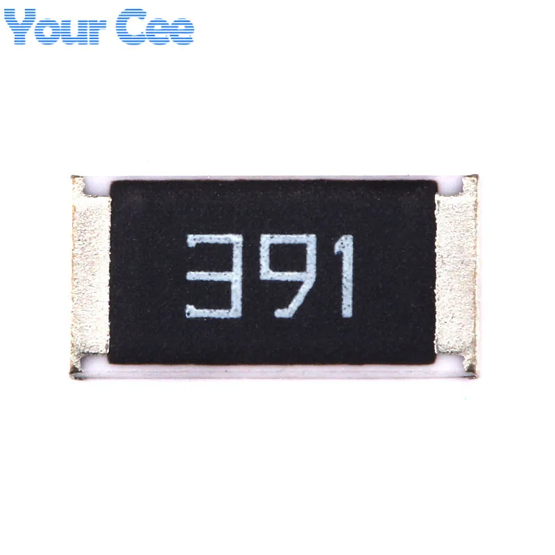 50 шт. чиповый резистор 2512 SMD сопротивление 1 Вт 390 Ом 390R 391 5% | Электронные