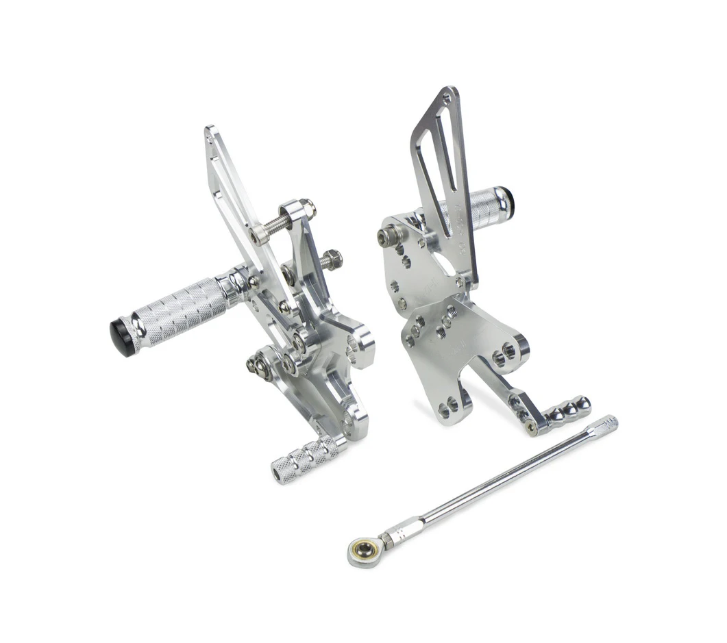 Мотоциклетные ЧПУ подножка подножек Rearset Сзади наборы для ухода за кожей ног Kawasaki