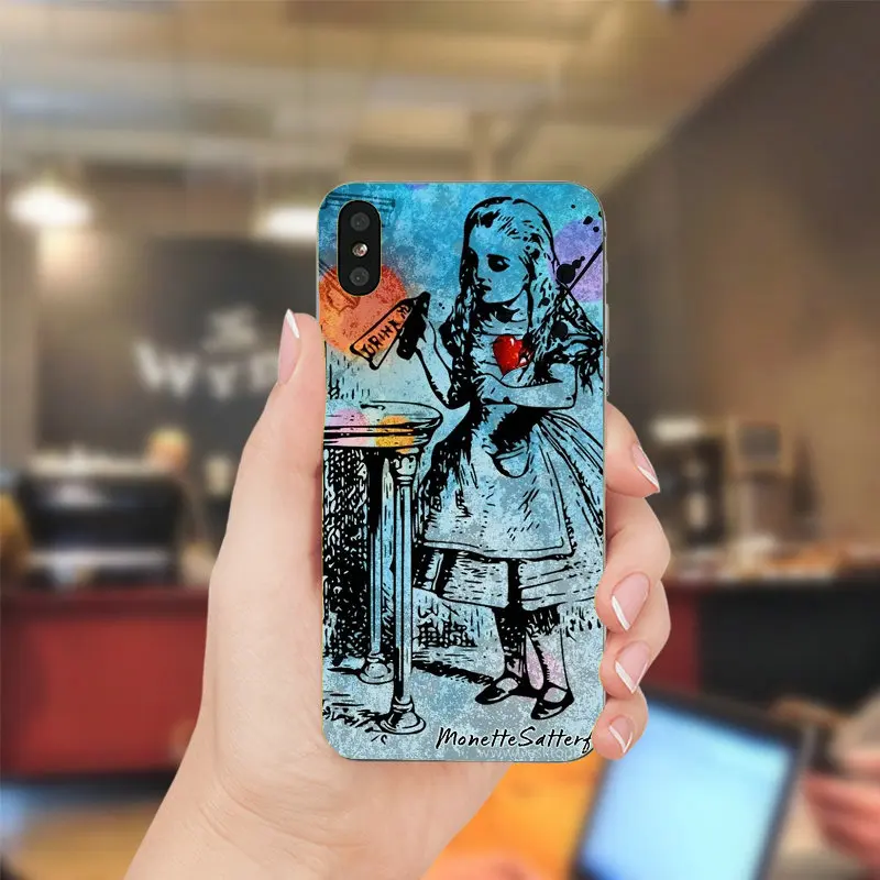 Soft TPU Silicone Cell Phone Cases for iphone X XR XS Max 8 7 6 6S Plus 5 5S 5C SE 4 4S Shell Alice in Wonderland Bonkers | Мобильные