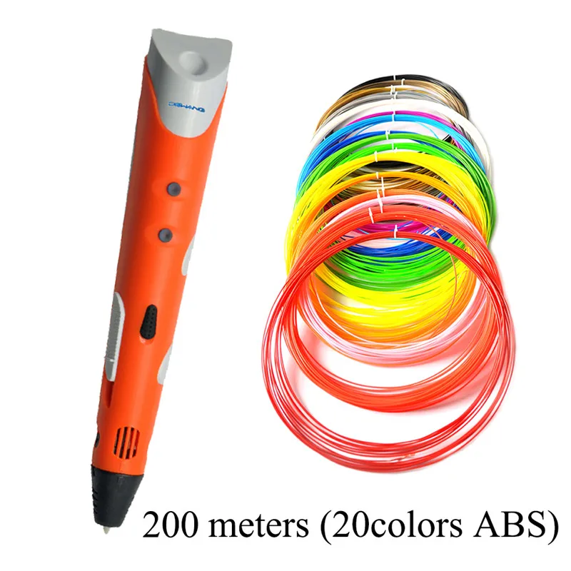 DEWANG Scribble Pen 3D Pens 200M ABS Filament 3D Printer Christmas Presents Printing Pen 3D Pencil for School Gadget in Moscow