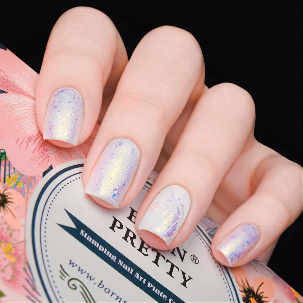 BORN PRETTY 0 1 г 2 неоновая пудра Хамелеон для ногтей зеркальный эффект флаки Радужные