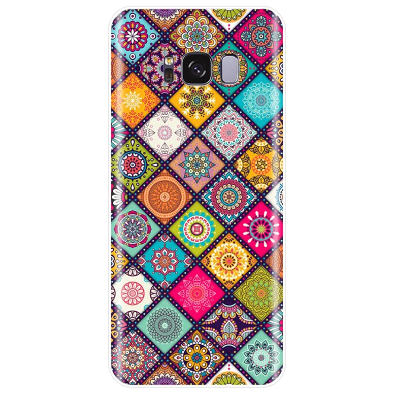 Floral mandala Mandara For Samsung Galaxy NOTE 8 9 S6EDGE S6 S7 S8 S9 S10 S10PLUS S10E Cover Soft Silicone TPU Phone Case | Мобильные