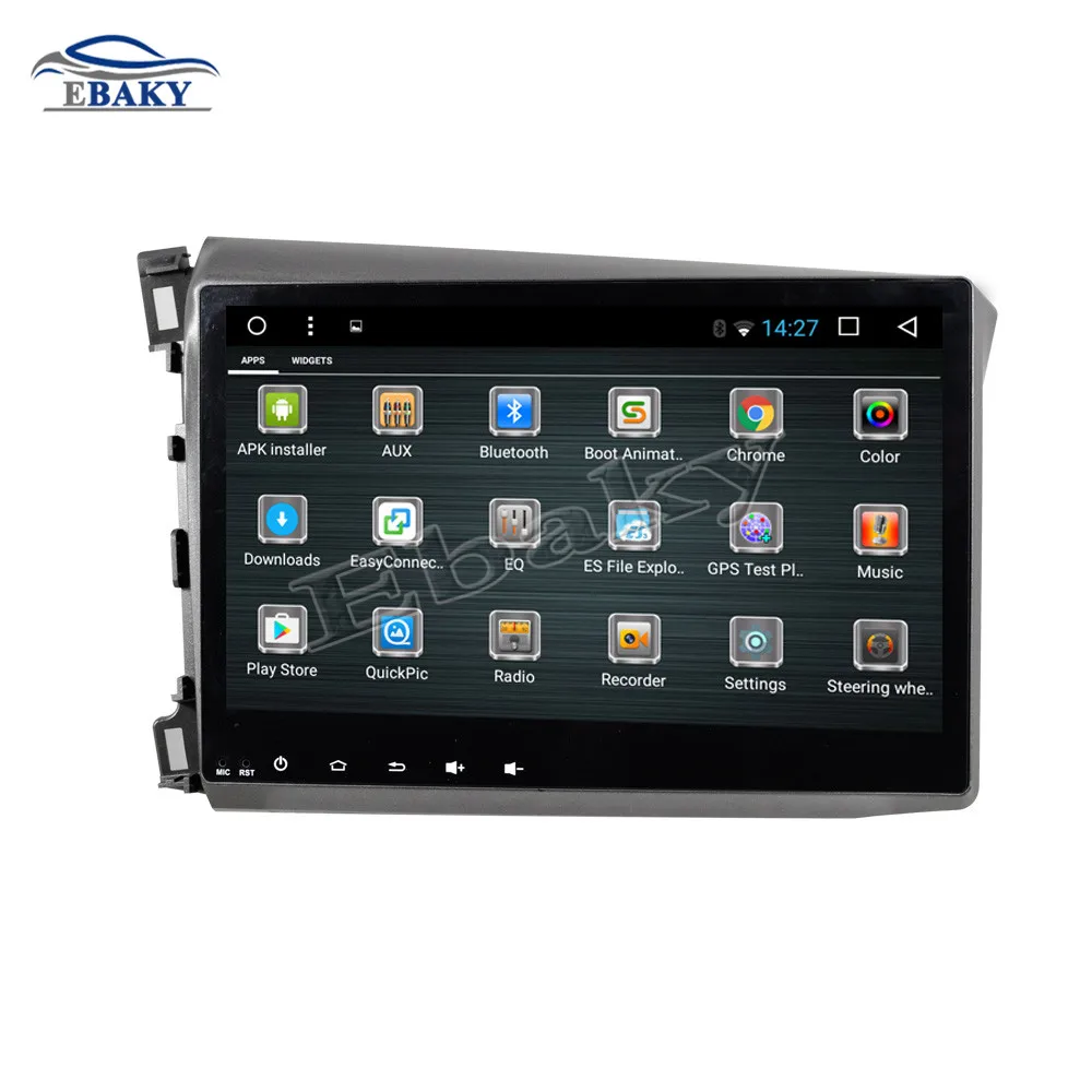 NaviTopia 9 дюймов Восьмиядерный Android 7 1 8 автомобильный DVD gps навигатор для Honda CIVIC 2012 2013