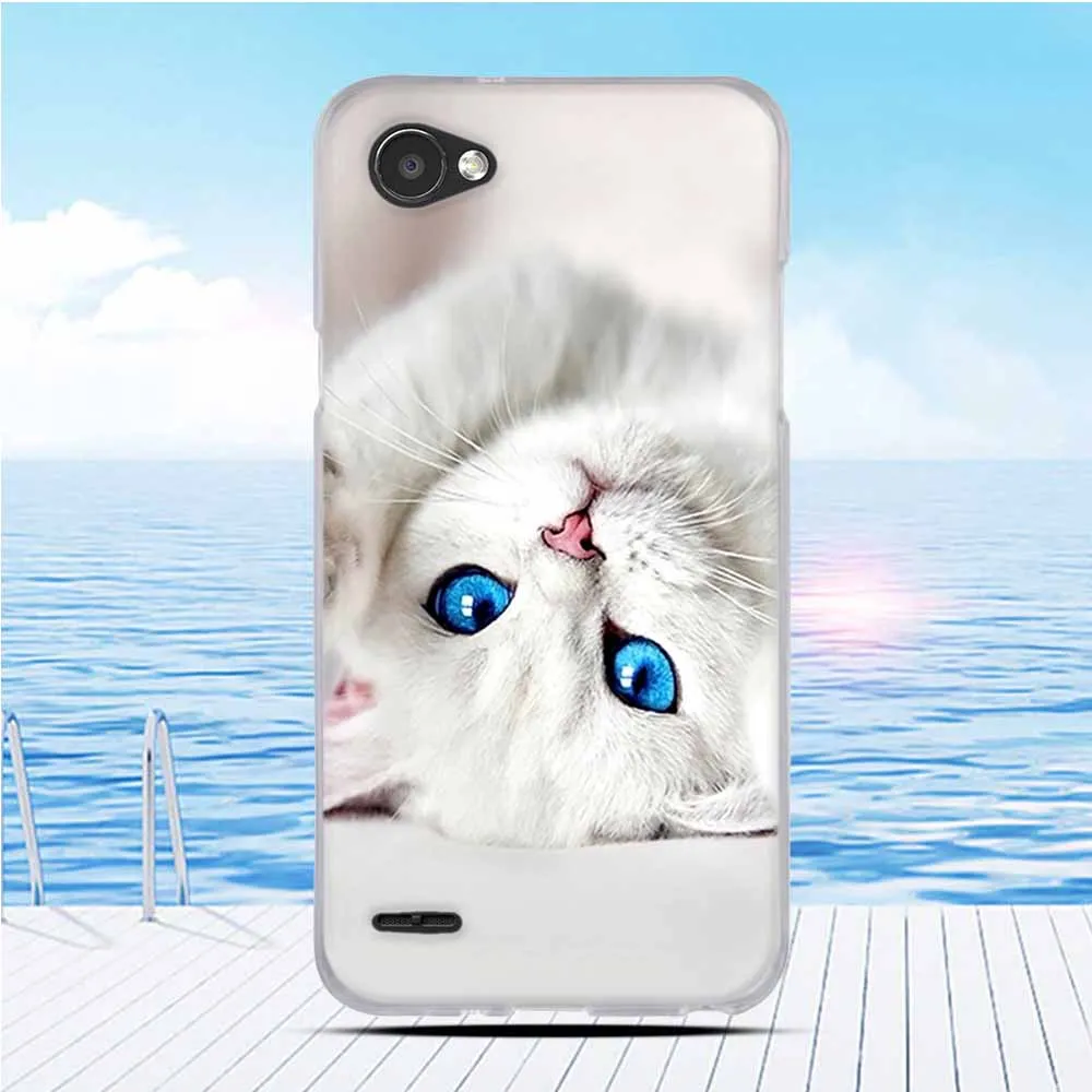 Soft TPU FOR Capa LG Q6 Case Cover Painted Phone Q6A Alpha M700 Plus X600 Back Protective | Мобильные телефоны и