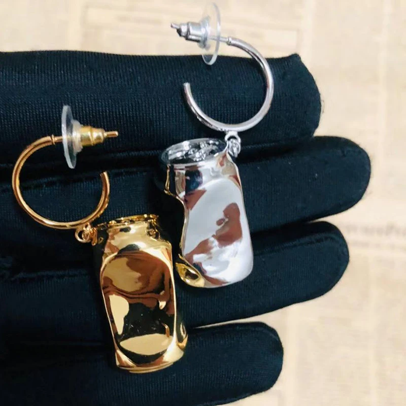 Хип хоп pull can Zipper top золотые серьги кольца для женщин забавные 2019 kupe kolczyki