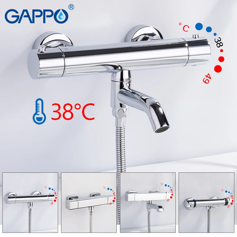 GAPPO душа термостатический смеситель для ванны душ головок водопад batnroom наборы