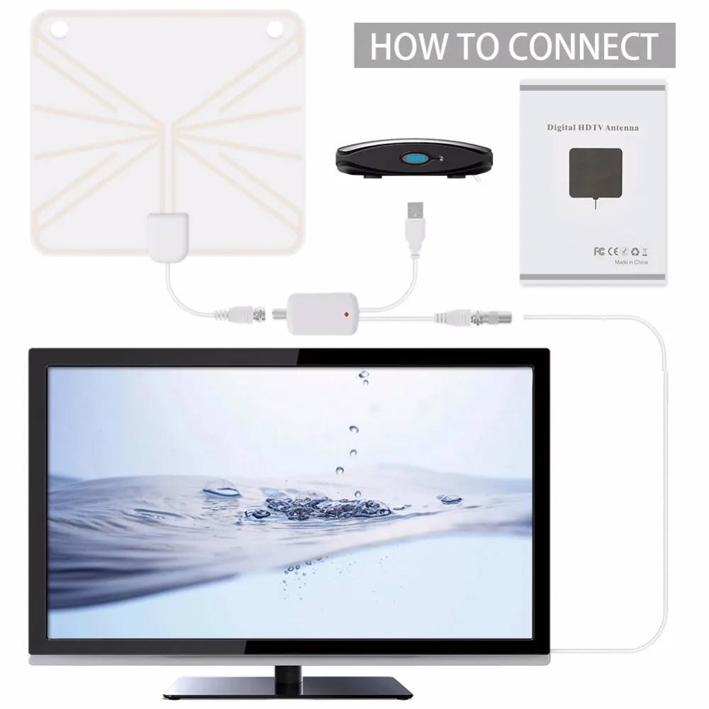 Горячая Распродажа домашняя цифровая антенна HD 1080P DVB T2 LNB ТВ тюнера с усилителем