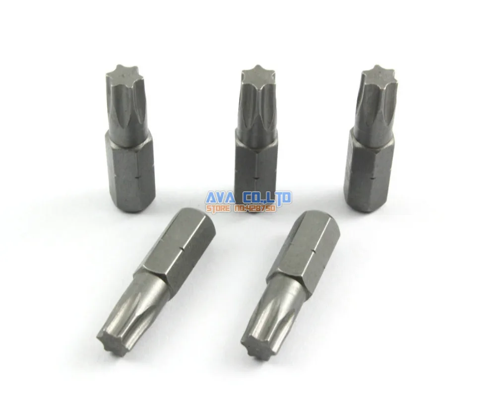 20 шт. Магнитная отвертка для Безопасности Torx S2 сталь 1/4 &quotшестигранный хвостовик