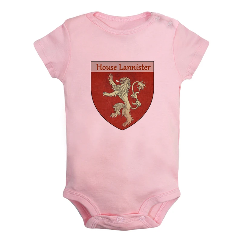 ieBodysuits2153P Одежда для новорожденных девочек и мальчиков с изображением золотого льва, дома Ланнистера Кастерли, рок и надписью «Hear Me Roar» комбинезон с короткими рукавами - Цвет: ieBodysuits2153P