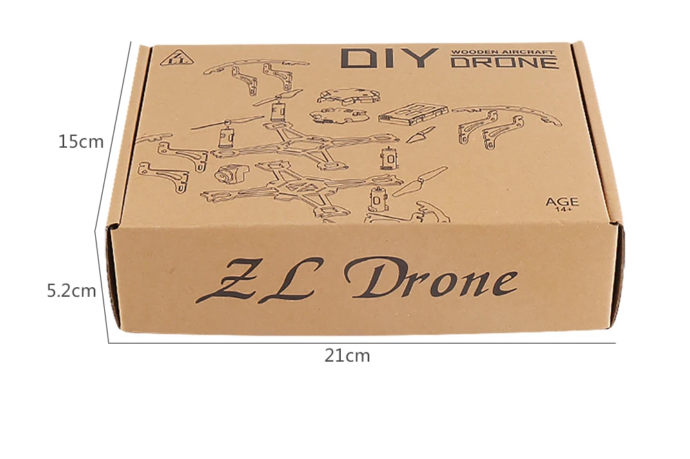 Новейший мини DIY FPV RC Дрон деревянный Квадрокоптер с камерой HD VS ZMR250 QAV250 для детского подарка