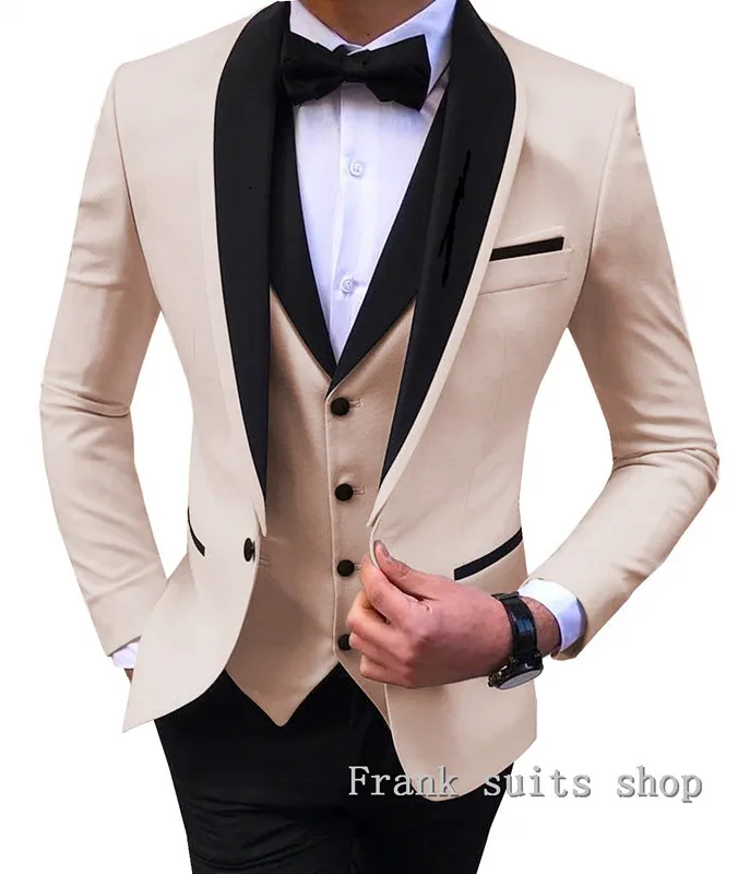 as picture Последние конструкции пальто брюки розовый мужской костюм Slim Fit смокинг жениха 3 шт под заказ свадебные костюмы блейзер набор - Цвет: as picture