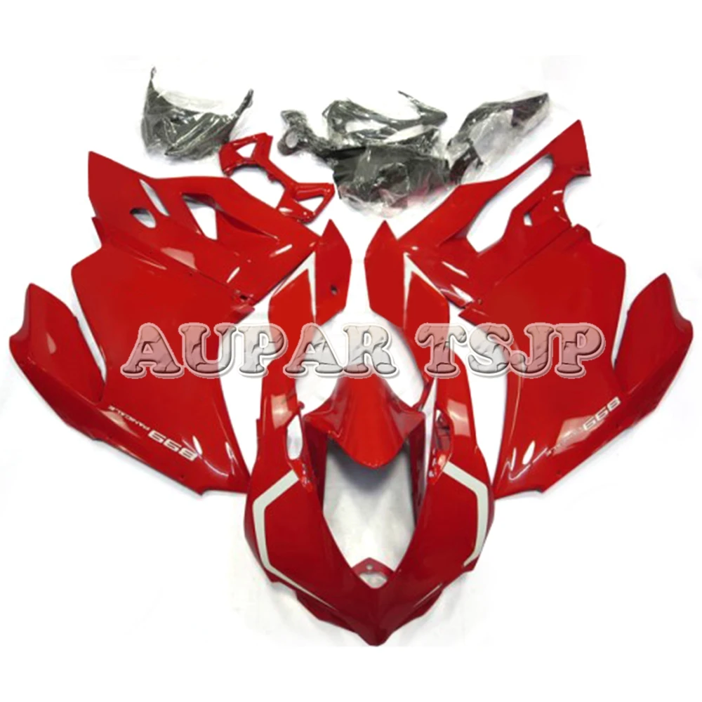 

Bright Red Motorbike Main Case Full Bodywork kit For Ducati 2012 2013 899 1199 12 13 Fairings ABS Injection Plastic Bodywork