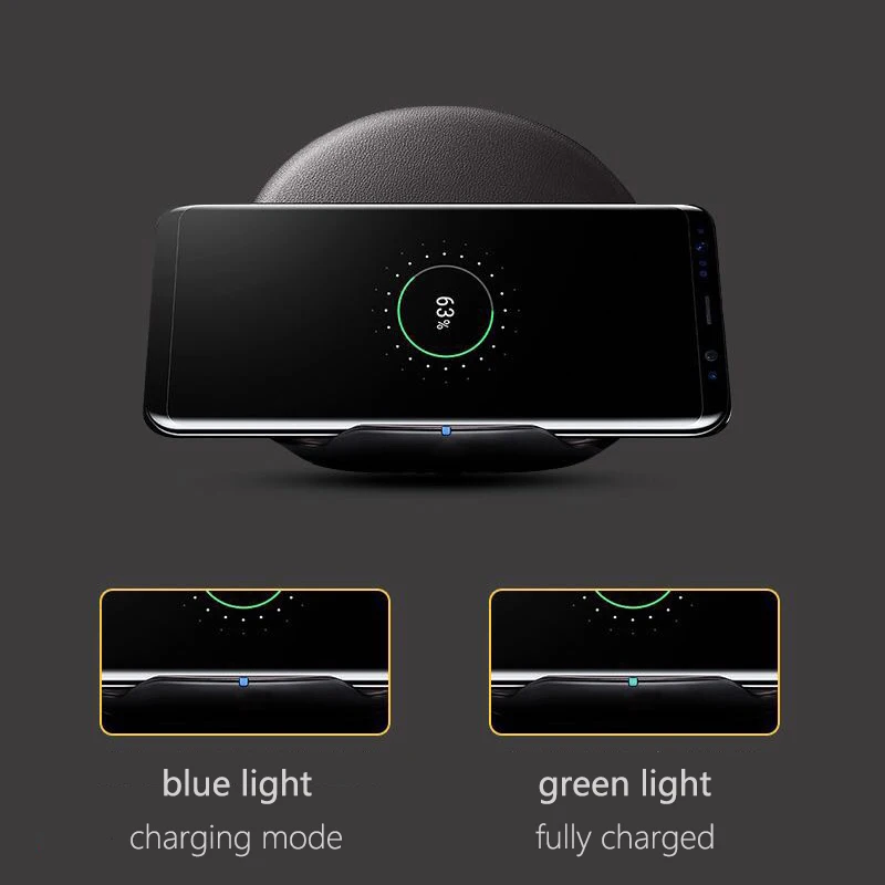 Wireless Phone Charger for Samsung S8 iPhone Huawei Xiaomi LG Desktop Foldable 10W Qi Fast Charging Pad Stand | Мобильные телефоны