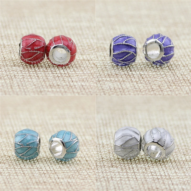Оригинальные 5 цветов граненые с переплетающимся узором Сияющие Подвески pan beads Fit