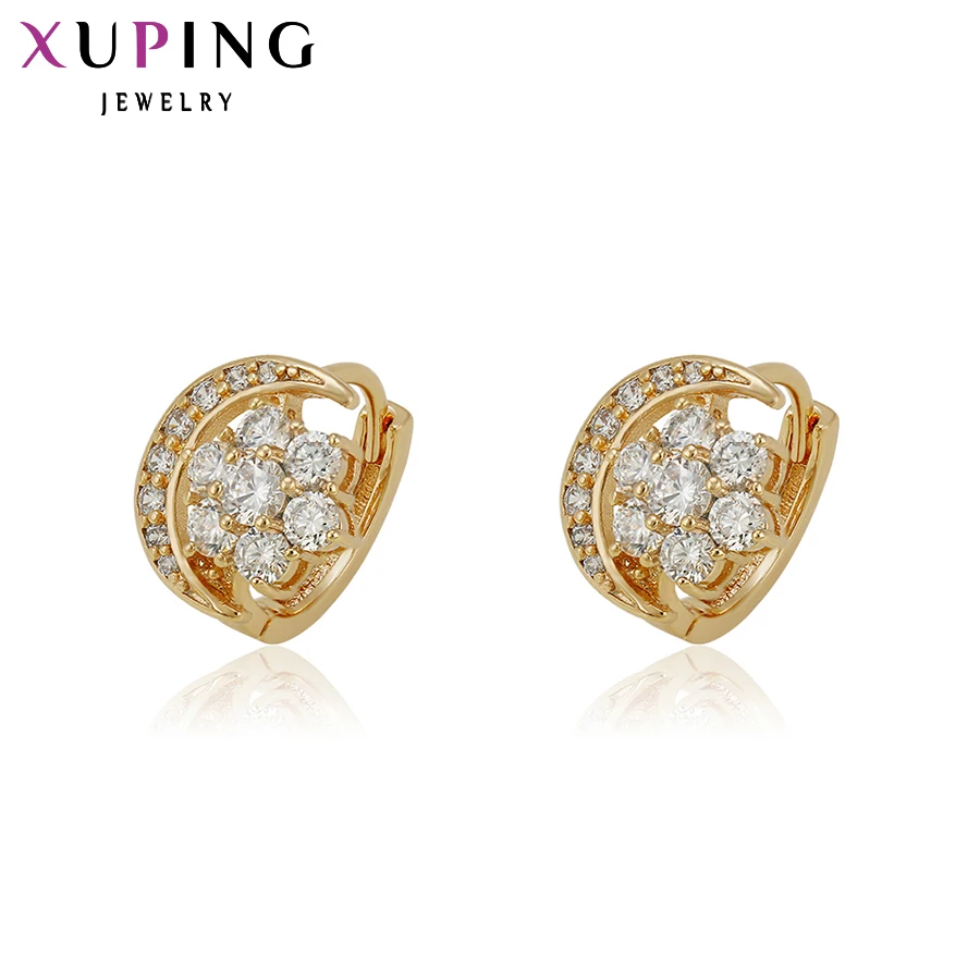 Серьги кольца Xuping модная Ювелирная серьга с золотым покрытием новый дизайн