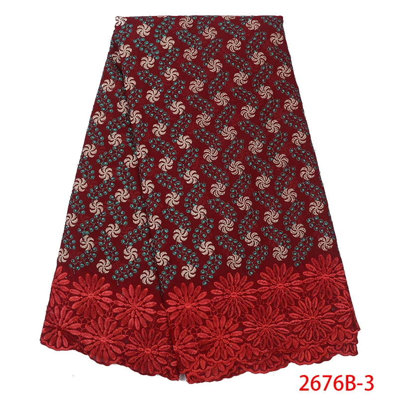2019 Высококачественная африканская хлопчатобумажная кружевная ткань новейшая