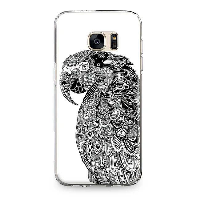 Для Samsung Galaxy J3 J5 J7 A3 A5 A8 2015 2016 2017 2018 задняя крышка круто тату в виде животного
