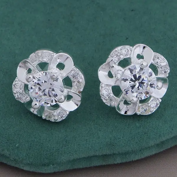 Серьги из серебра 925 пробы Модные Ювелирные серьги дорогие/Дорогие цветы/bztakraa
