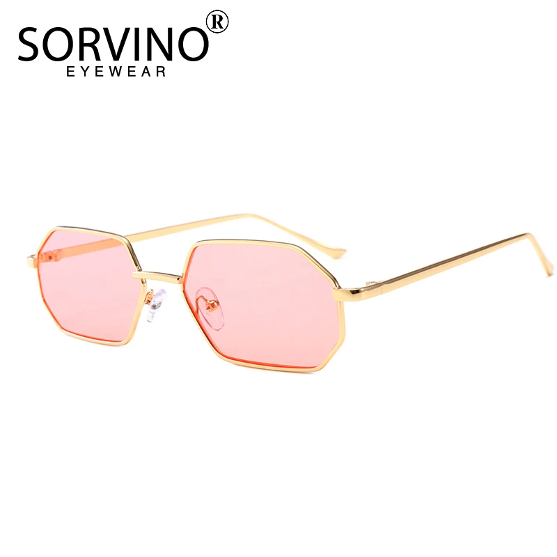 Мужские и женские очки в стиле стимпанк SORVINO квадратные шестиугольные