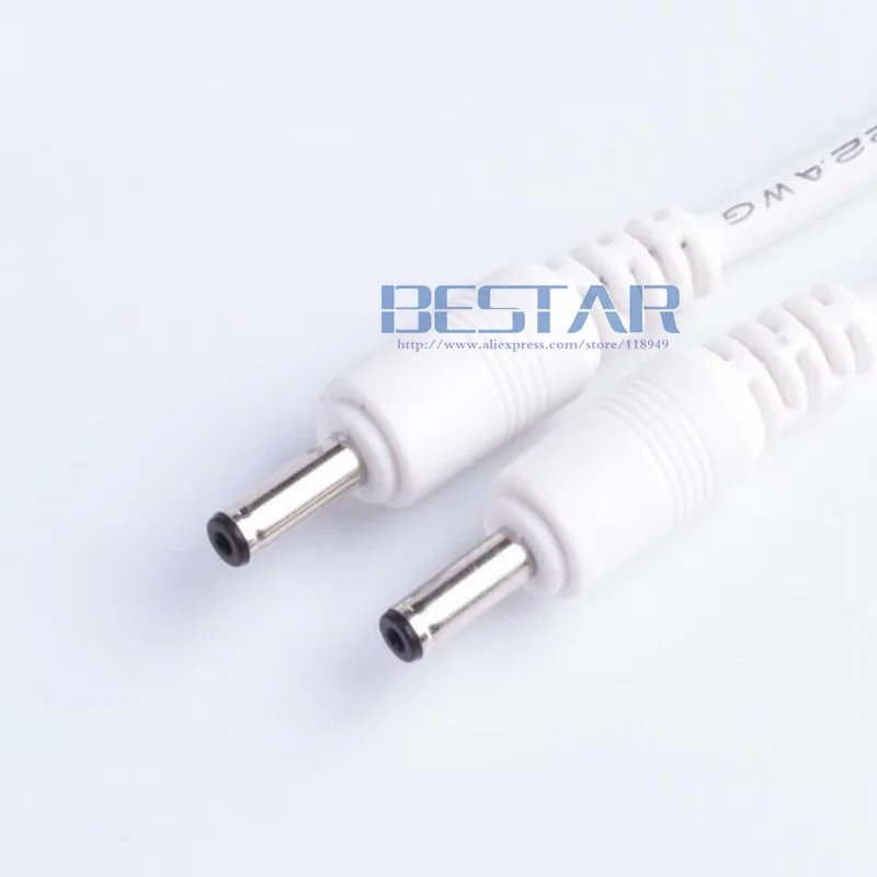 Белый 1 в 2 выхода USB Двойной DC 3,5x1,35 3,5 мм x 1,35 мм 3,5x1,35 3,5/1,35 3,5*1,35 мм Джек Кабель питания для зарядного устройства 1 м 3FT