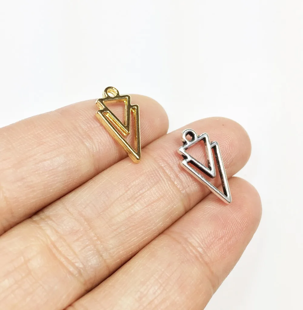 Eruifa 20 штук 14*8 мм Мини в виде геометрических фигур подвески ожерелья из сплава