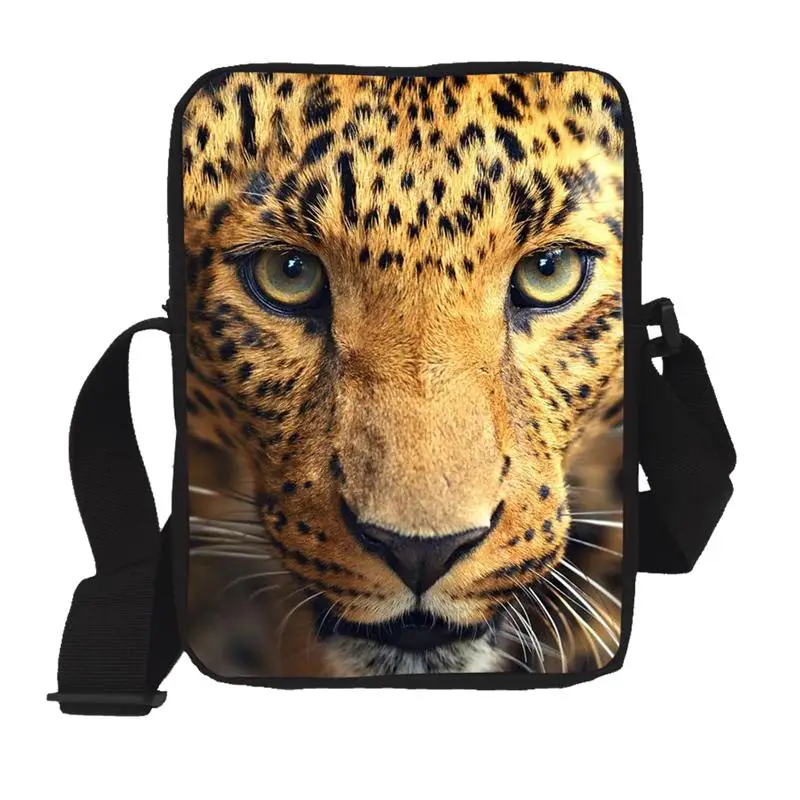 Сумка мессенджер для мальчиков с принтом тигра медведя и льва|men crossbody bag|shoulder