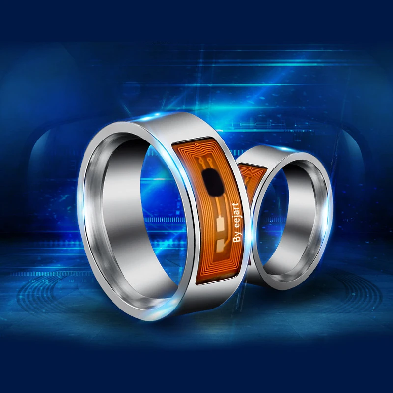 Men's Fashionable And Wearable Electronic Product No Charge Smart lock Card Recharge Ring NFC Chip Super Cool Rings | Украшения и