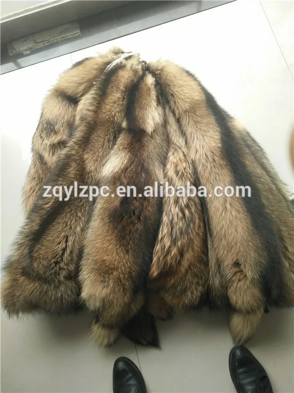 Высококачественная натуральная кожа меха енота|fur skin|raccoon skinskin fur |
