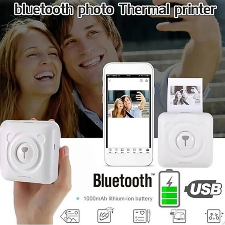 Peripage 304 DPI Мини Портативный Bluetooth беспроводной фотобумажный термопринтер |