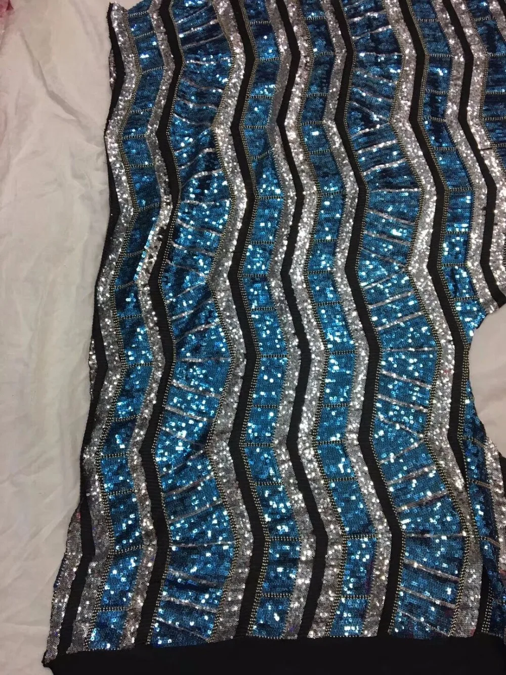 5yard/lot S-42066 Новое поступление вышитый тюль с бусинами модные вышитые кружева ткань