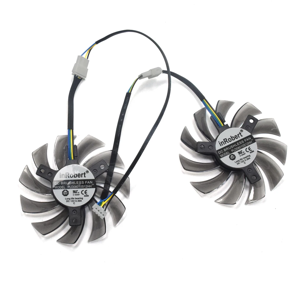 75 мм 4PIN PLD08010S12HH кулер вентилятор для NVIDIA GEFORCE GTX 550 Ti Nvidia GeForce GTX 560 Ti VisionTek R9 270X Вентилятор охлаждения