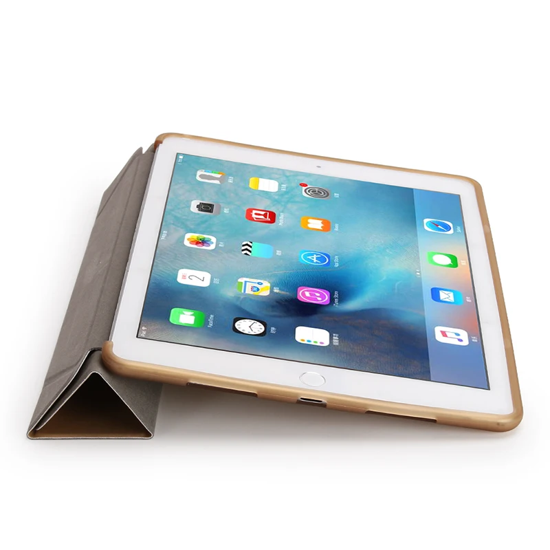 Чехол для планшета iPad Pro 9 7 дюйма из мягкого ТПУ с откидной крышкой и подставкой