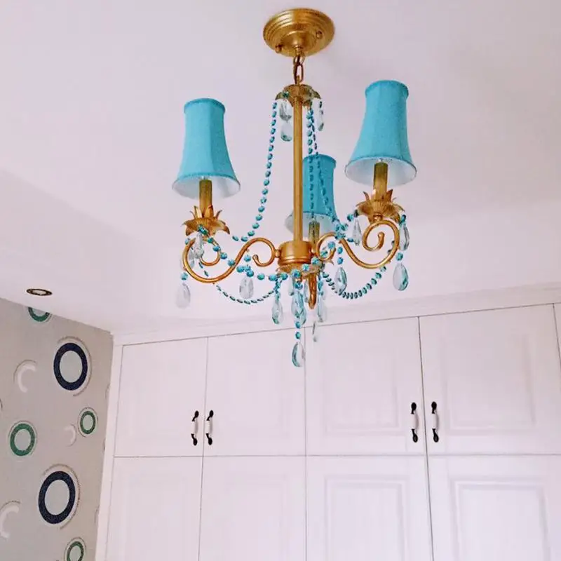 Современная хрустальная люстра в виде кофейни Европейская столовая спальня