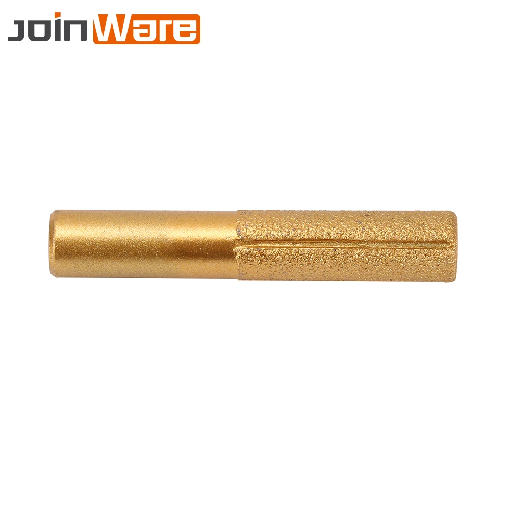 Паяный Алмазный роутер колесо цилиндрический с хвостовиком 12 7 мм для