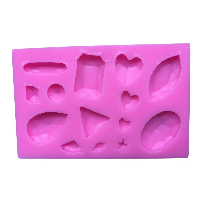 3D Mini Diamonds Jewel Cameo Gemstone Fondant Cake Molds Chocolate Mould for the Kitchen Baking Sugarcraft Decoration Tool | Дом и сад
