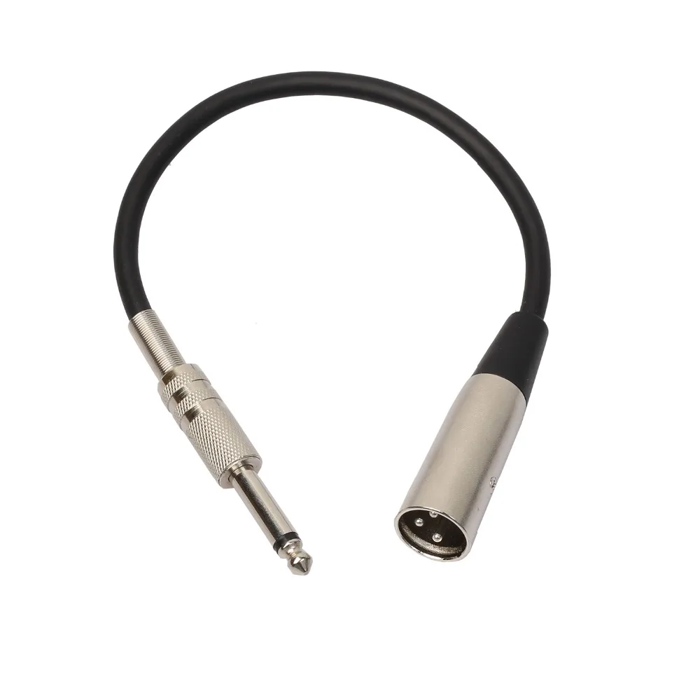 REXLIS 30 см 1/4 ''Jack 6 35 мм моно штекер XLR Male микрофон смеситель аудио конвертер для