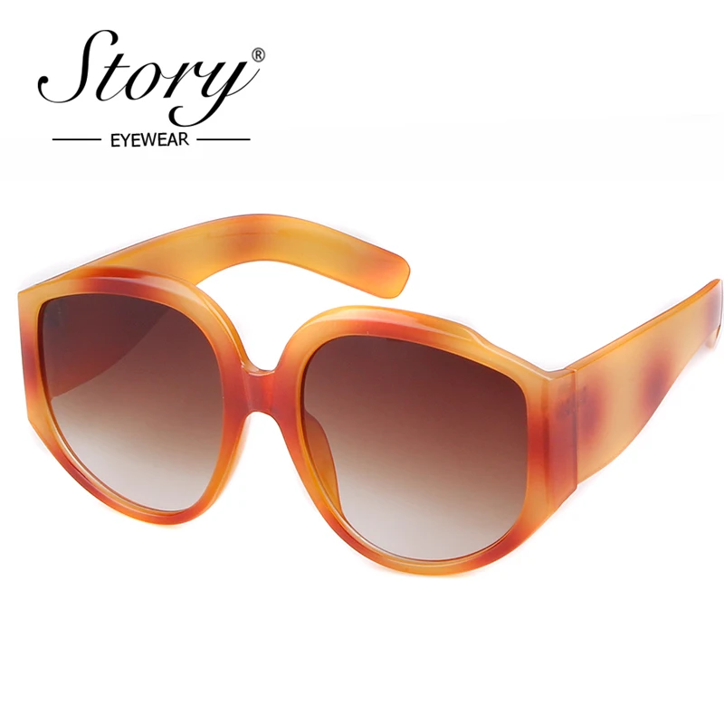 STORY брендовые негабаритные Солнцезащитные очки женские винтажные Квадратные