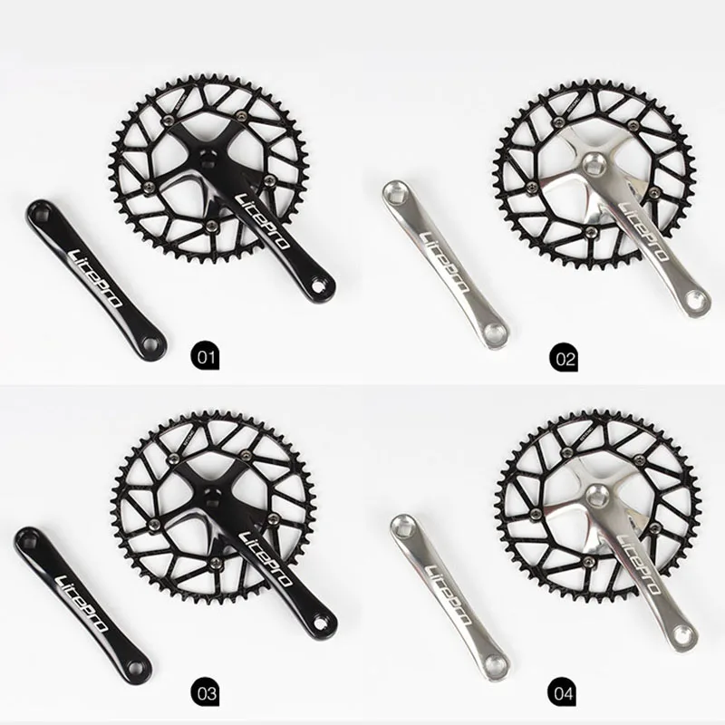 Litepro BMX складной велосипедный шатун узкий широкий Сверхлегкий 130 BCD 50T 52T 54T 56T 58T|narrow