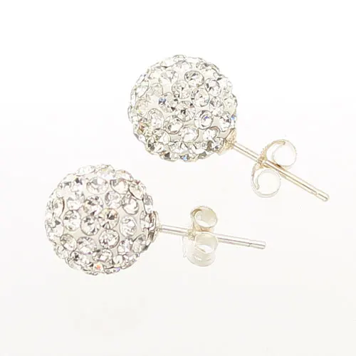 Серьги пусеты SSCE8mmA серьги шарики из серебра 925 пробы 8 мм|earrings brass|earrings pinksilver gemstone