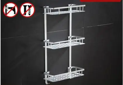 Gold Luxury Bathroom Towel Shelf Bath Toilet Paper Holder Robe Hook Rack Tumble Soap Basket ELG8530 | Обустройство дома