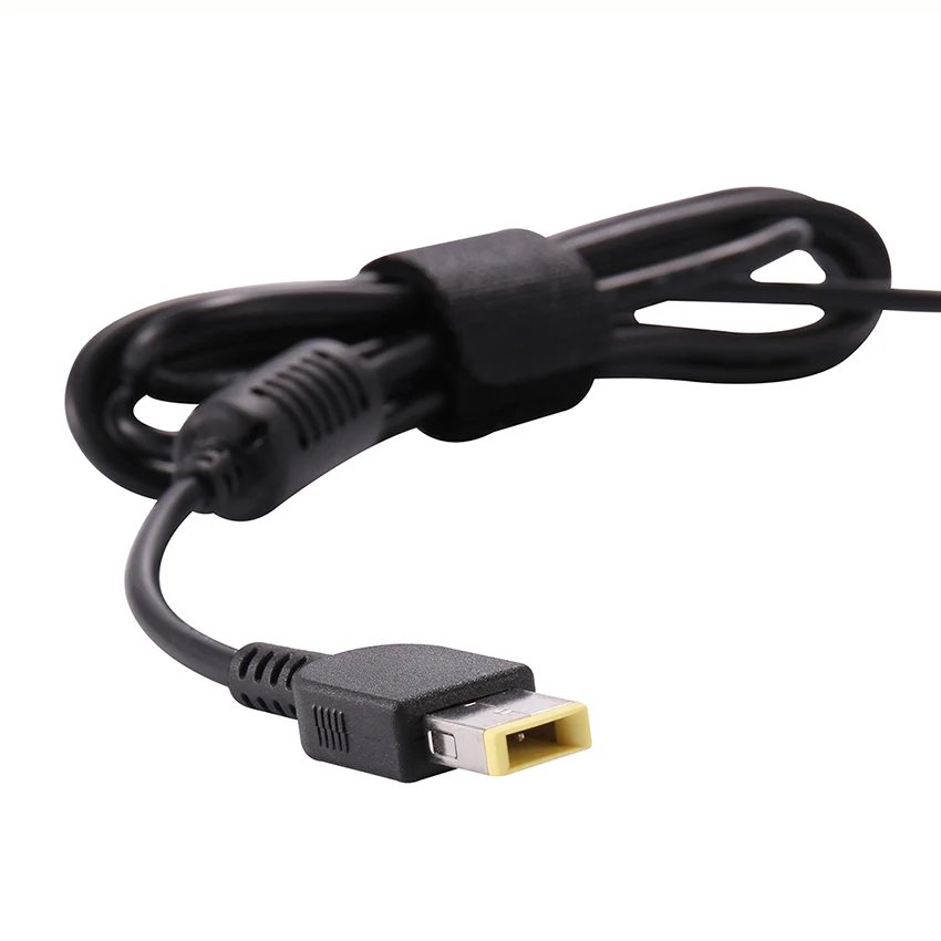 Кабель питания постоянного тока Разъем USB штырь квадратный разъем питания кабель для lenovo 20 в зарядное устройство для ноутбука DC Шнур кабель 1,5 м