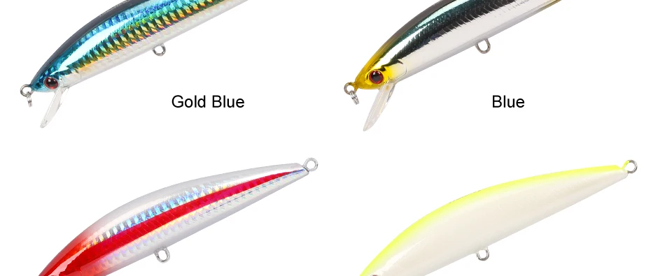 TSURINOYA DW37 тонущие приманки Minnow 120 мм 40 г тройные Крючки искусственная жесткая приманка Dur Карп рыболовные принадлежности; воблер