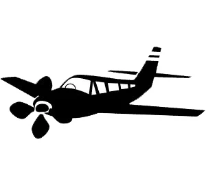 

Small Propeller Airplane Styling Vinyl Car Sticker Art Pattern Removable L361