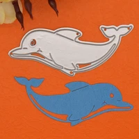 dolphin metal cutting dies stencils for diy scrapbooking album scrapbooking decorative embossing stencil animal craft die